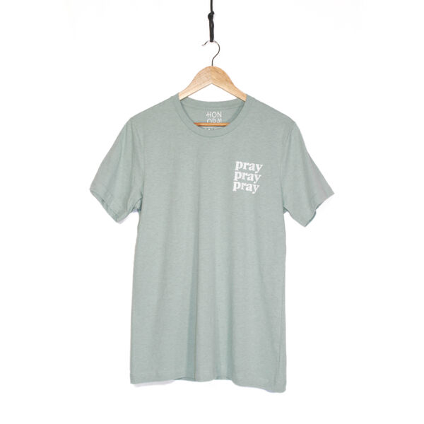 PRAY PRAY PRAY - Heather CVC Short Sleeve Tee Thumbnail